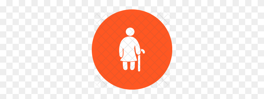 256x256 Premium Old Woman Icon Download Png - Woman Icon PNG