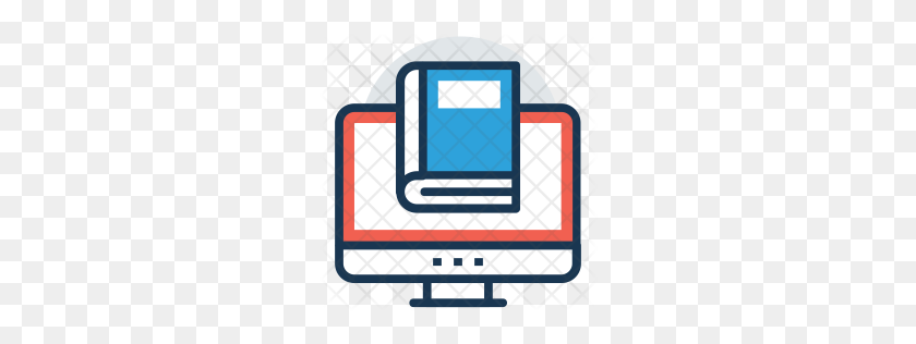 256x256 Premium Online Library Icon Download Png - Library Icon PNG