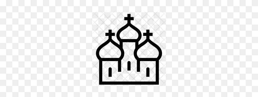 256x256 Icono De Iglesia Ortodoxa Premium Png - Clipart Ortodoxa De Primera Calidad