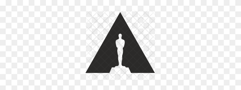 256x256 Icono De Oscar Premium Descargar Png - Estatua De Oscar Png