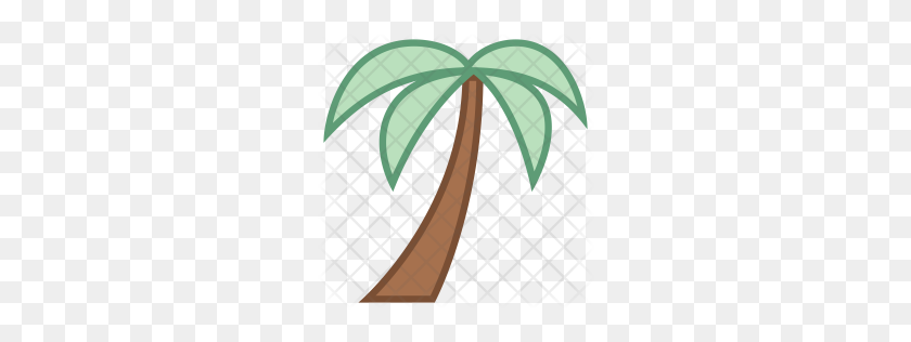 256x256 Premium Palm Tree Icon Download Png - Palm Tree Leaf PNG