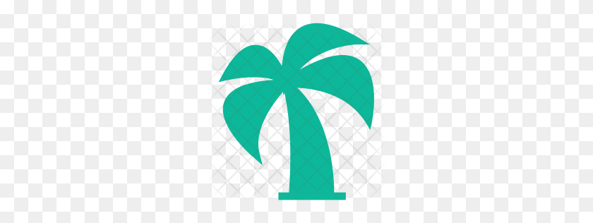 256x256 Premium Palm Tree Icon Download Png - Scottish Thistle Clipart