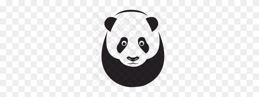 256x256 Premium Panda, Bear Icon Download Png - Panda Face PNG
