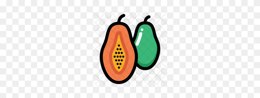 256x256 Premium Papaya Icon Download Png - Papaya PNG