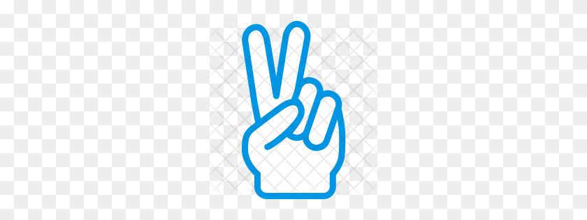 256x256 Значок Флага Мира Премиум Скачать Png - Знак Мира Рука Png