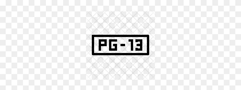 256x256 Premium Pg Icono Descargar Png, Formatos - Pg 13 Png