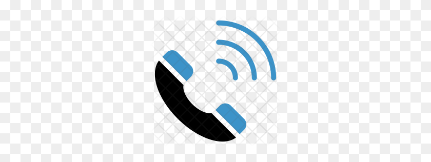 256x256 Значок Премиум Телефонный Звонок Скачать Png - Символ Телефона Png