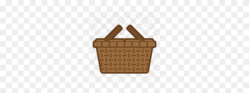 256x256 Premium Picnic Bucket Icon Download Png - Picnic Basket PNG