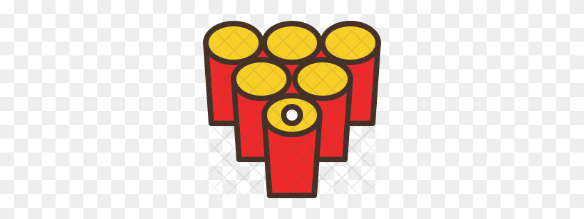 256x256 Premium Ping Pong Game Icon Download Png - Beer Pong PNG