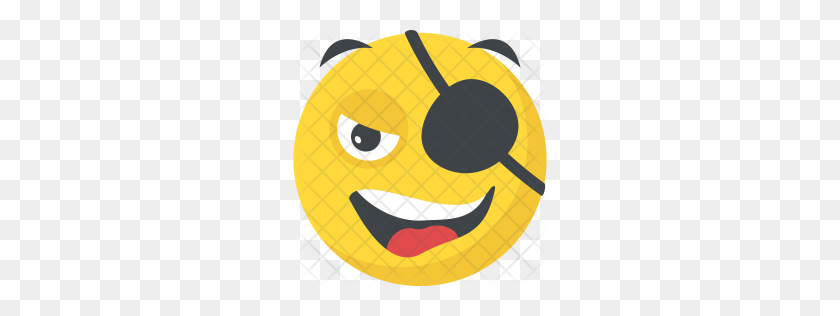 256x256 Icono De Emoji Pirata Premium Descargar Png - Emoji Molesto Png