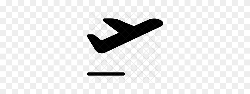 256x256 Premium Plane Departing Icon Download Png - Airplane Icon PNG