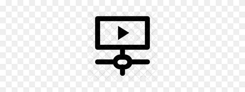 256x256 Premium Play Video Icon Download Png - Video Icon PNG