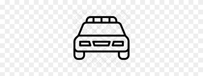 256x256 Значок Премиум Полицейский Автомобиль Скачать Png - Полицейский Автомобиль Png