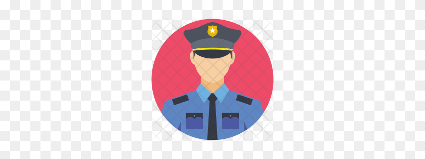 256x256 Значок Премиум Полицейский Скачать Png - Полицейский Png