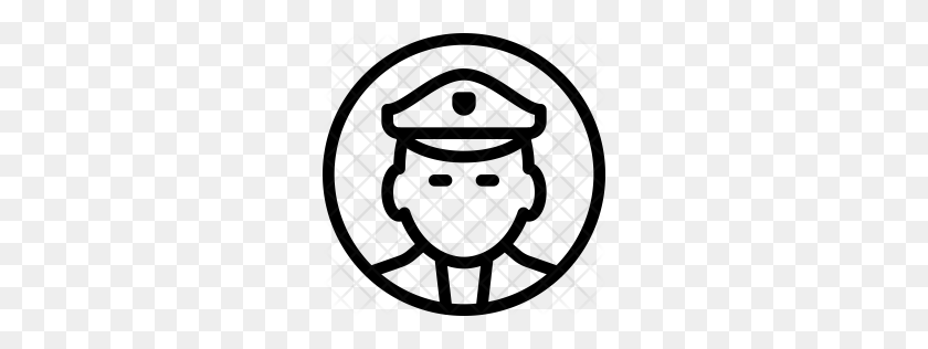 256x256 Icono De Policía Premium Png - Policía Png
