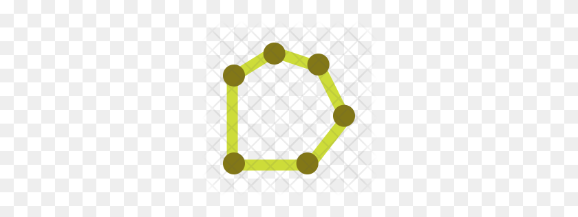 256x256 Значок Премиум Многоугольник Скачать Png - Многоугольник Png