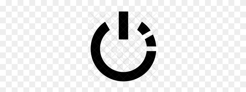 256x256 Premium Power Symbol Icon Download Png - Power Icon PNG