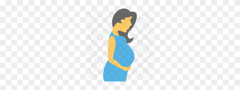 256x256 Icono De Mujer Embarazada Premium Descargar Png - Embarazada Png