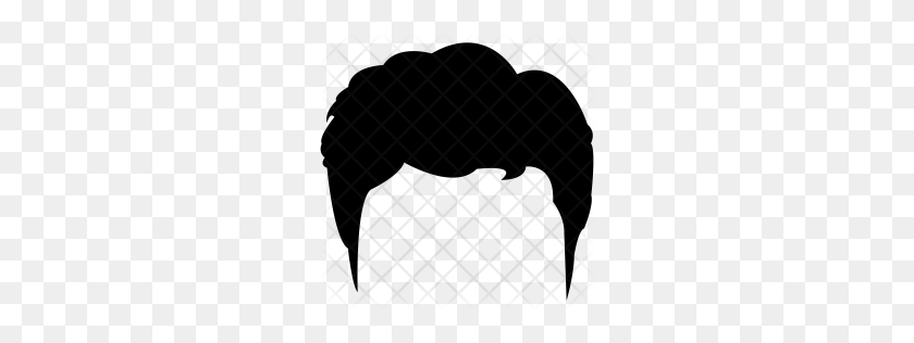 256x256 Premium Pushed Back Hair Icon Download Png - Curly Hair PNG