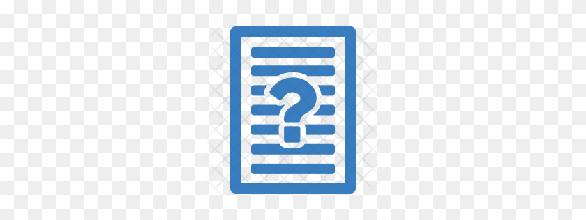 256x256 Premium Question Icon Download Png - Question Icon PNG