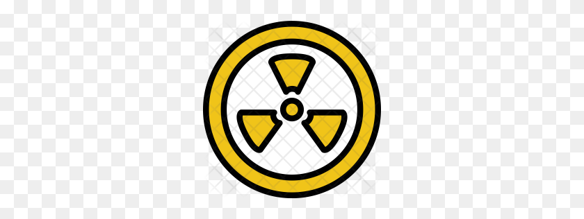 256x256 Значок Премиум Радиоактивный Скачать Png - Радиоактивный Символ Png