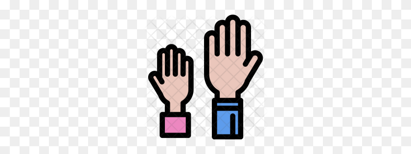 256x256 Premium Raised Hands Icon Download Png - Raised Hands PNG