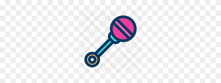 256x256 Premium Rattle Icon Download Png - Baby Rattle PNG