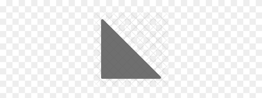 256x256 Значок Премиум Прямоугольный Треугольник Скачать Png - Прямоугольник Png