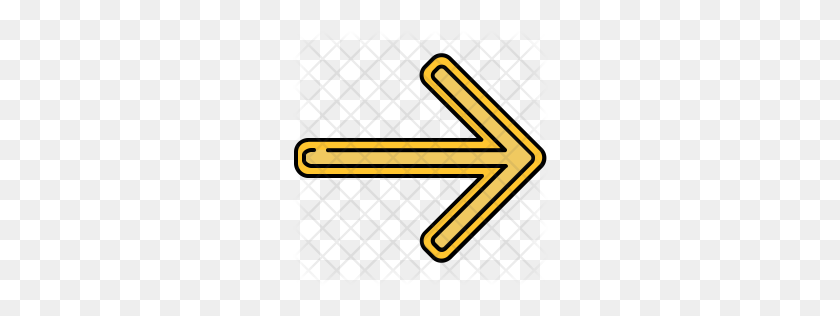 256x256 Premium Right Arrow Icon Download Png - Right Arrow PNG