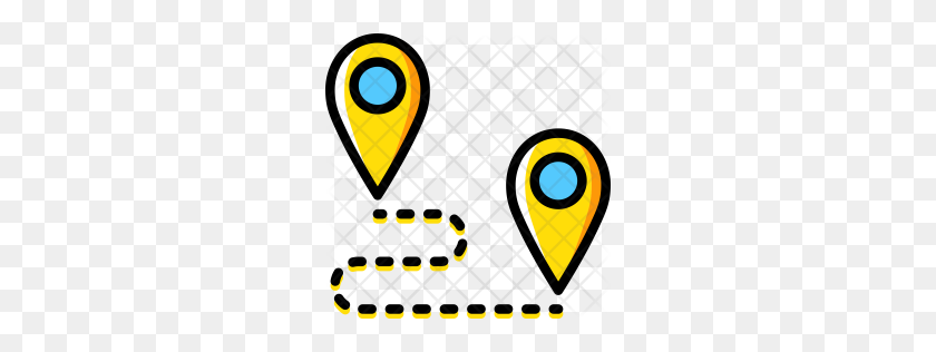 256x256 Icono De Mapa De Ruta Premium Descargar Png - Mapa De Ruta Png