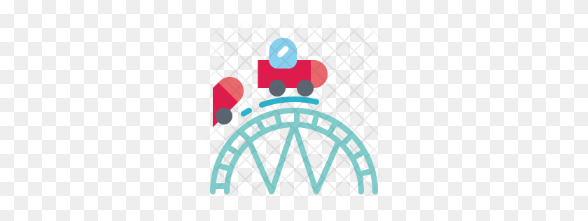 256x256 Premium Rollercoaster Icon Download Png - Rollercoaster PNG