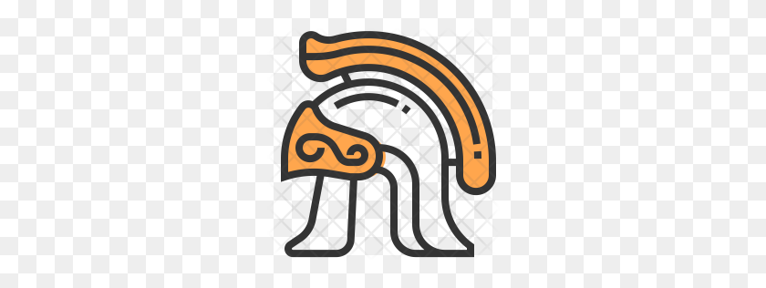256x256 Значок Премиум Римский Шлем Скачать Png - Римский Шлем Png