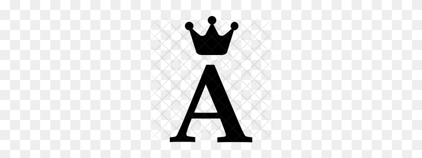 256x256 Премиум Королевский, Алфавит, Корона, Письмо, Английский, Значок Скачать - Королевский Png