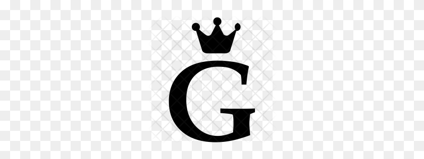 256x256 Премиум Королевский, Алфавит, Корона, Письмо, Английский, Значок G Скачать - Логотип Корона Королевский Png