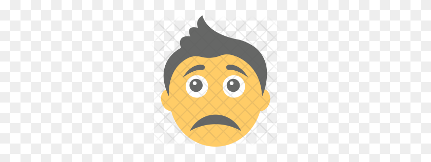 256x256 Premium Sad Face Icon Download Png - Sad Face PNG