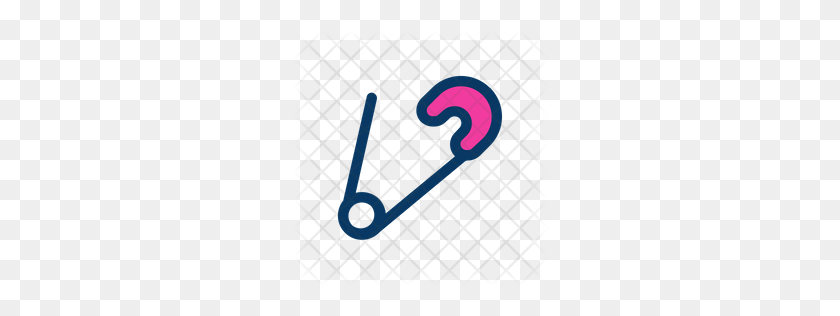 256x256 Premium Safety Pin Open Icon Download Png - Diaper Pin Clip Art