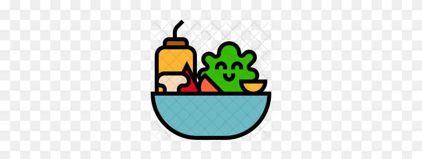 256x256 Premium Salad Bowl Icon Download Png - Salad Bowl Clipart