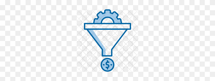 256x256 Premium Sales Funnel Icon Download Png - Funnel PNG