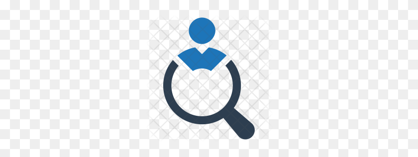 256x256 Premium Search Employee Icon Download Png - Employee PNG