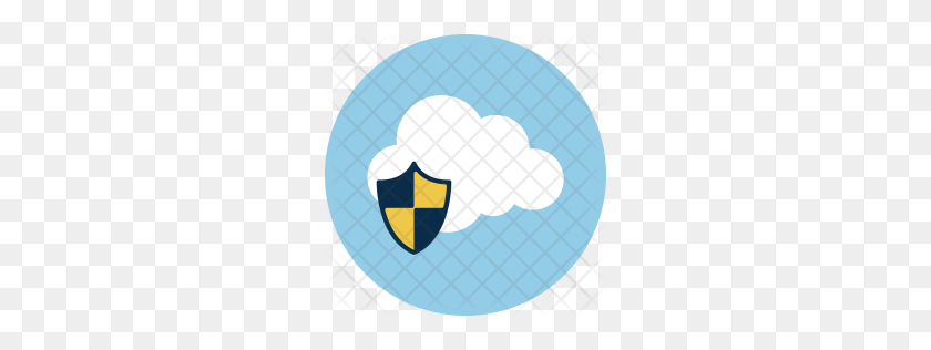 256x256 Premium Secure Cloud Icon Descargar Png - Secure Png