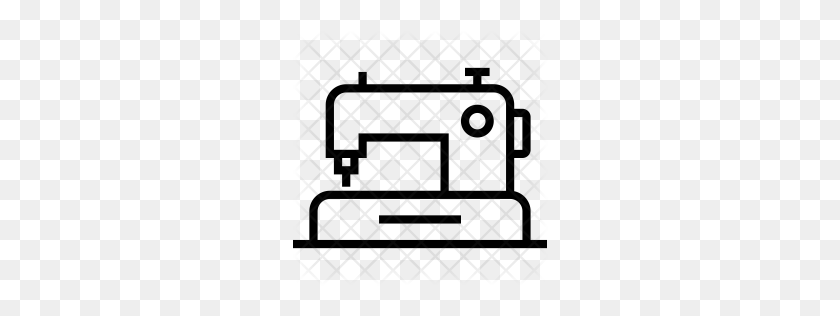 256x256 Premium Sewing Machine Icon Download Png - Sewing Machine Clipart Black And White