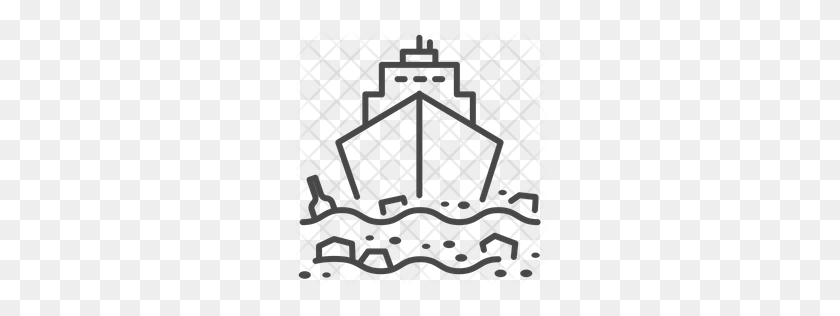 256x256 Premium Ship Pollution Icon Download Png - Pollution PNG