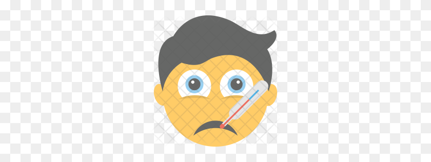 256x256 Значок Премиум Больной Emoji Скачать Png - Больной Emoji Png