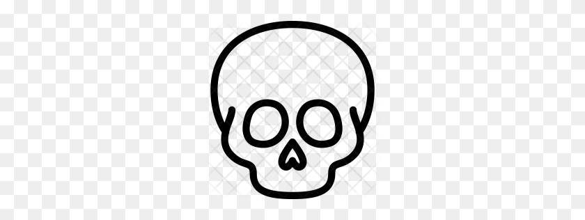 256x256 Premium Skull Icon Download Png - Skull Icon PNG