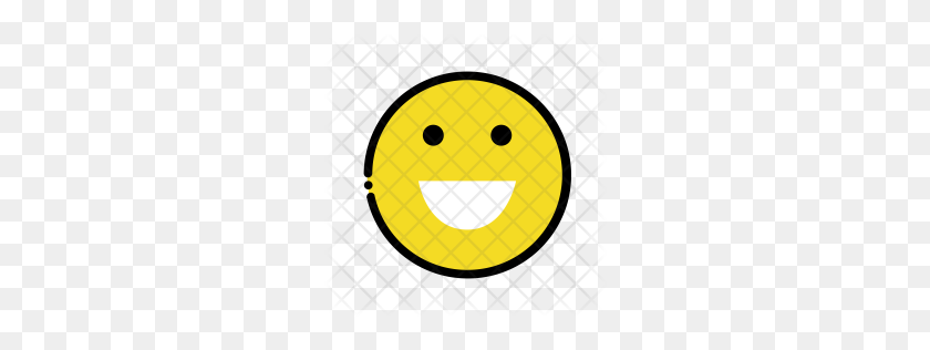 256x256 Значок Премиум Улыбка Emoji Скачать Png - Улыбка Emoji Png
