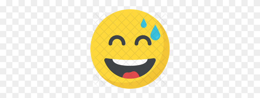 256x256 Premium Smiley Icon Pack Download Png - Laugh Cry Emoji PNG