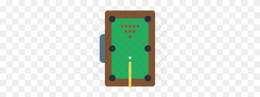 256x256 Premium Snooker Table Icon Download Png - Pool Table PNG