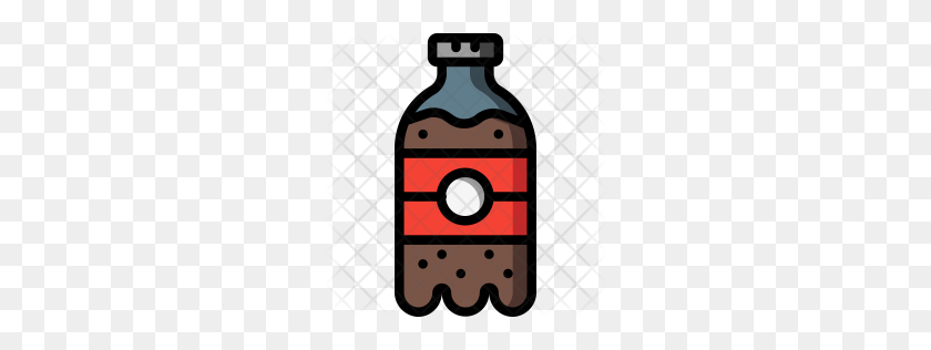 256x256 Значок Бутылка Содовой Премиум Скачать Png - Сода Png