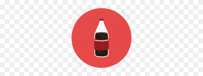 256x256 Значок Премиум Сода Скачать Png - Бутылка Кока-Колы Png