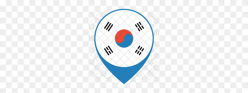 256x256 Значок Премиум Южная Корея Скачать Png - Южная Корея Png